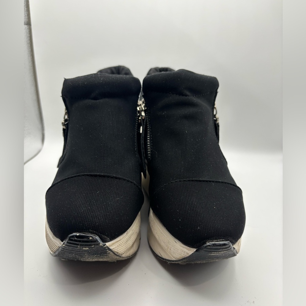 Platform Hidden Wedge Loafers Sneakers Slip On High Heels Casual Shoes